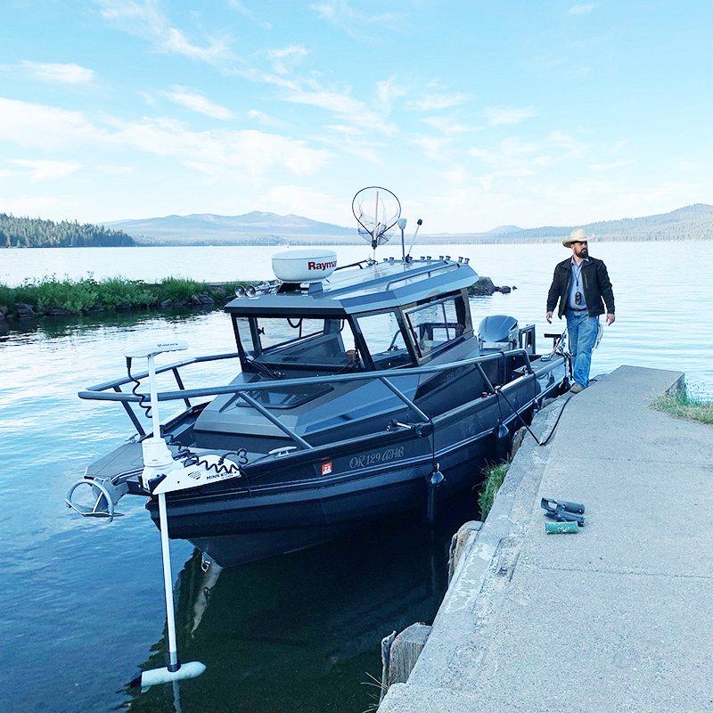 Cabin Fishing Boat Yacht Aluminum New Sport with Outboard Engine Buoy Design for Stability for Offshore Fishing 6.85m 22.4ft